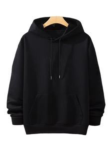 Novedad, Sudaderas con Capucha para Hombre, Tejido de Forro Polar, Manga Larga, Casual, Forradas, Transpirables, Lisas, Teñidas, Último Diseño, Color, Precio Económico, MOQ Bajo - Product Image 3