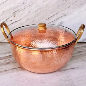 Luxury Hammered Copper Salad Soup Curry Bowl Stainless Steel Lined Dining Tableware for Restaurant Hotel Buffet Use Kitchenware - Product Image 5
