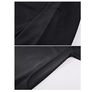 Polo Negro para Hombre, Manga Corta, Casual, Liso, Tejido Transpirable, Logotipo Personalizado, OEM, ODM Disponible - Product Image 3