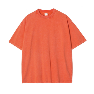 เสื้อยืดวินเทจผู้ชายทรงปกติ ไหล่ตก พิมพ์ลายเบาๆ ผ้าฝ้าย 100% เป็นมิตรกับสิ่งแวดล้อม ระบายอากาศได้ดี เหมาะสำหรับออกกำลังกาย - Product Image 1