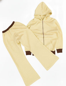 Survêtement à capuche unisexe en coton épais 100 % avec logo personnalisé, imprimé délavé à l'acide et strass, qualité supérieure, style streetwear automne - Product Image 6