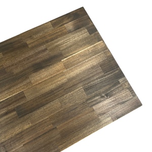 Acacia Finger Joint <b>Table</b> <b>Top</b> <b>Wood</b> Using Espresso <b>Wood</b> Wax Oil - Product Image 6