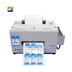 Desktop Label Printer A4 Roll 6 Kleuren Inkjet Sticker Drukmachine Waterdichte Sticker Print Machine