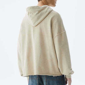 เสื้อฮู้ดดี้ผู้ชาย แขนยาว สีพื้น โลโก้สั่งทำได้ คอวี ระบายอากาศได้ดี เหมาะสำหรับกิจกรรมกลางแจ้ง - Product Image 3