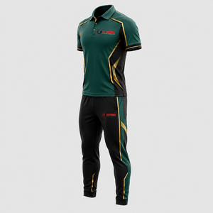 Tenue de cricket pour homme Fly Humble, séchage rapide, couleur dégradée, manches courtes, col boutonné, coupe classique, toutes saisons, OEM - Product Image 4