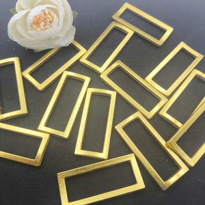 อุปกรณ์เสริมคุณภาพสูงสำหรับกระเป๋าแฟชั่นหรืออุปกรณ์กีฬา พร้อมหัวเข็มขัดโลหะสีทองแบบเลื่อนขนาดกว้าง 37.5 มม. - Product Image 1