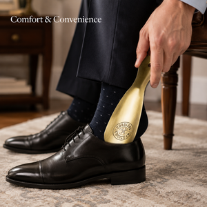 Cuchara para Zapatos de Latón Premium, Compacta, de Metal, Duradera, Hecha a Mano, Accesorio Elegante para el Uso Diario - Product Image 2