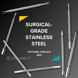 Pousse-cuticules professionnel en métal robuste pour soins des ongles, double extrémité en acier inoxydable, fournitures de salon - Product Image 6