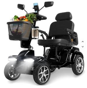 Scooter de Movilidad de 4 Ruedas Glad iator 2025, Gran Capacidad, Todoterreno, Portátil, Plegable, con Asiento de Espuma Viscoelástica - Product Image 5