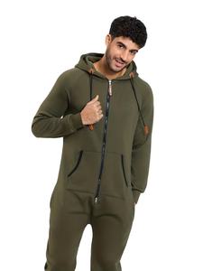 ชุดจั๊มสูทมีฮู้ดแบบซิปเต็มตัวสำหรับผู้ชาย ราคาโรงงาน ราคาแข่งขัน มีกระเป๋าแบบจิงโจ้ รับสกรีนโลโก้ ผ้าเฟรนช์เทอร์รี่เนื้อหนา ผลิตในบังกลาเทศ - Product Image 6