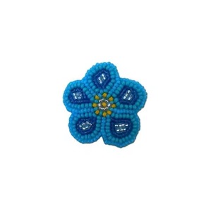 Magnifique broche brodée à la main en perles de rocaille, motif paon, accessoire de mode en forme d'oiseau - Product Image 2