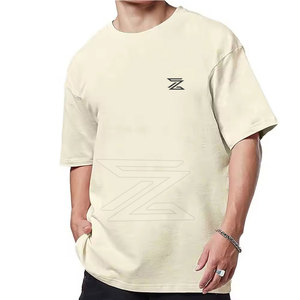 T-shirt surdimensionné léger 100 % coton, séchage rapide, respirant, nouvelle mode, pour usage extérieur, design personnalisable - Product Image 2