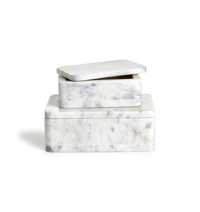 Boîte à bijoux en marbre, design royal, artisanat, boîte à bijoux carrée en marbre, article décoratif tendance - Product Image 2