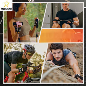 Guantes Acolchados para Levantamiento de Pesas con Soporte para Muñecas, Protección Completa de la Palma, Agarre para Entrenamiento en Gimnasio, Fitness, Ejercicio, Sin Dedos - Product Image 6