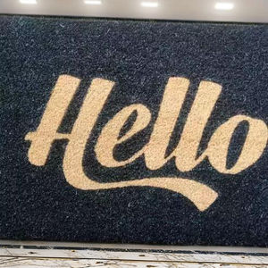 Tapis d'entrée en caoutchouc de fibre de coco de haute qualité Non brosse Durable antidérapant piégeage de la saleté facile à nettoyer Design moderne élégant - Product Image 2