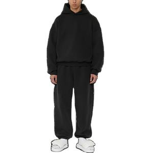 Sweat à capuche et pantalon de survêtement baggy surdimensionnés à épaules tombantes en molleton de coton lourd - Product Image 3