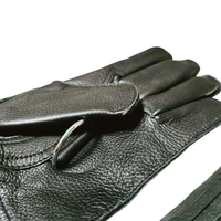Gants de fauconnerie 100% cuir de vachette, accessoires personnalisés avec logo brodé Aigle et motif Piège à faucons