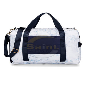Bolsas de Deporte Ligeras de Poliéster al por Mayor para Hombre y Mujer, Bolsa Deportiva con Estampado de Mármol, Estilo Casual, Cierre de Cremallera - Product Image 4