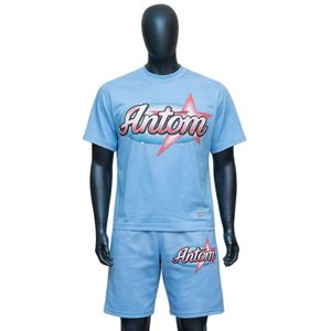 Custom Wholesale OEM Men Fashion Summer <b>Set</b> Manufacturer Supplier Cotton Blend 180 GSM Private Label Bulk - Product Image 6