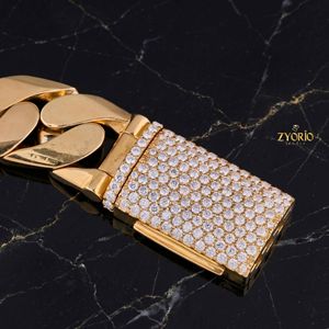 Luxury Gold Cuban Link Chain <b>Necklace</b> for Men Hip Hop Thick Miami Cuban Chain <b>Statement</b> Jewelry with Iced Out Clasp - Product Image 4