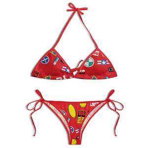 Trajes de Baño Sublimados 2026, Conjuntos de Baño Personalizados con Tirantes, Traje de Baño Sexy de Cintura Alta, Bikini de Color Sólido para Mujer, Alta Calidad - Product Image 6