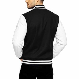 Plus Size Men's Wool Varsity Baseball Winter Jacket Custom Logo Quick Dry - Product Image 5