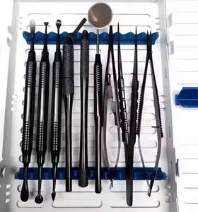 Kit Profesional de Instrumentos para Rellenos Dentales de Composite, 12 Piezas, Juego de Herramientas Restauradoras con Espejo, Pinzas y Espátula de Mezcla - Product Image 1