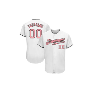 Custom White Baseball Jersey <b>Button</b> <b>Up</b> Team <b>Shirt</b> <b>Short</b> <b>Sleeve</b> Sports Uniform Custom Name Number Athletic Apparel - Product Image 2