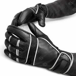 Premium Quality Genuine Cowhide Leather Catcher Baseball Batting Gloves Right-Handed Short Cuff Customized Design Non-Slip - Product Image 5