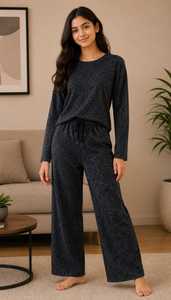 Hot Sale Stockify Women's Night Suits <b>Set</b> Comfortable Printed Nightwear <b>Set</b> for <b>Ladies</b> Casual Home Wear Sleepwear Bulk Supplier - Product Image 6