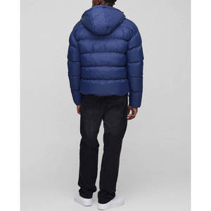 Zipper Canvas Bubble <b>Jacket</b> Durable <b>Padded</b> Breathable <b>Waterproof</b> Vintage Winter Men's Fashion Custom Brand - Product Image 5