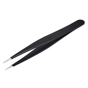 Ensemble de pinces à sourcils en acier inoxydable sans soudure, étui en PU, pointes inclinées, pointe fine, pinces de précision durables, pinces classiques - Product Image 2