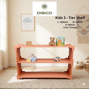 Estantería infantil de pino americano, estantería colorida con bordes lisos, estantería infantil segura y duradera, estantería compacta de 3 niveles - Product Image 6