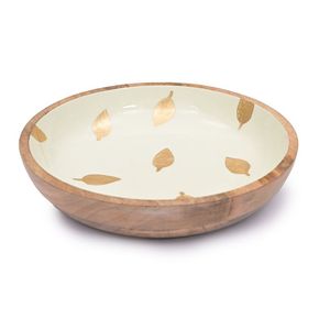 Nouveauté : Bol en bois naturel personnalisable avec impression émaillée pour la maison, bol de service rond en bois pour la cuisine - Product Image 6
