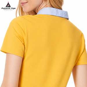 Polo pour femme en coton 100% de qualité supérieure, vente en gros de luxe, personnalisation de votre logo de marque, t-shirt pour femme, polo oversize pour femme - Product Image 5
