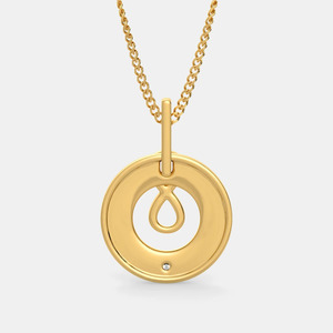 Yellow <b>Gold</b> Black Enamel <b>Infinity</b> Lab Grown Diamond Pendant <b>Necklace</b> - Product Image 3