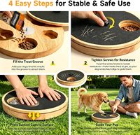 Planche à gratter les ongles classique en acier inoxydable massif pour chiens, boîte à nourriture, outil de lime à ongles sans pression pour chiens, usage intérieur