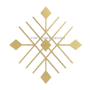 Best Quality Home Decorative <b>Wall</b> Art Modern Style Iron Metal Unique Shape with Golden Finish Attractive Black <b>Frame</b> - Product Image 1