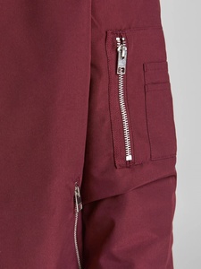 Service OEM, veste bomber en denim à col montant pour homme, broderie personnalisée, impression, respirante, séchage rapide, fermeture éclair de haute qualité - Product Image 3
