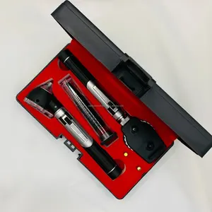 Kit de Diagnóstico ENT con Otoscopio y Oftalmoscopio Eléctricos |   Otoscopio de Fibra Óptica y Herramientas para Examen Ocular para Clínicas Veterinarias y Hospitales - Product Image 4