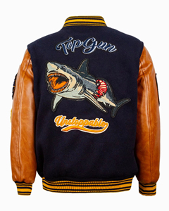 Custom Men's Varsity <b>Jackets</b> Winter Wool Fabric XL Leather Sleeves Chenille Embroidery Mens Baseball Letterman Clothing Design - Product Image 2
