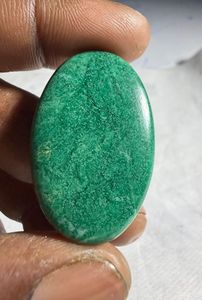 Jade natural verde Paradise Cabochon, colgante de cristal suelto de diseño, gema para la fabricación de joyería curativa - Product Image 1