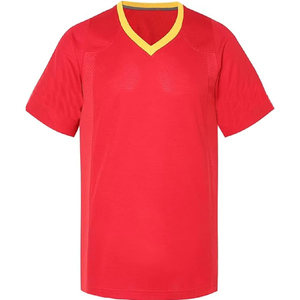 เสื้อฟุตบอลอเมริกันคุณภาพสูงราคาประหยัด ระบายอากาศได้ดี ผลิตจากโพลีเอสเตอร์ 100% ป้องกันแบคทีเรีย ป้องกันรังสียูวี แขนสั้น พร้อมช่องด้านหน้า - Product Image 5