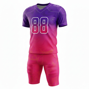 Camiseta de Fútbol Americano Personalizada 100% Poliéster, Mangas Cortas, Secado Rápido, Tallas Grandes, Nombres/Números de Equipo Personalizados - Product Image 1