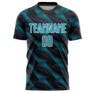 Camiseta de Fútbol Personalizada de Secado Rápido, 100% Transpirable, de Poliéster, con Tirantes Ajustables y Manga Corta, Venta al Por Mayor, Impresión por Transferencia de Calor - Product Image 1