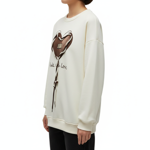 High Quality Women's Winter Sweatshirt Cotton/Bamboo Fiber Breathable Quick Dry Windproof Embroidered Printed Front Customizable - Product Image 2