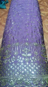Sari de Seda Floral con Blusa para Mujer, Traje Tradicional Indio y Pakistaní para Bodas y Fiestas, Sin Arrugas, Largo hasta el Suelo, Corte Regular - Product Image 4
