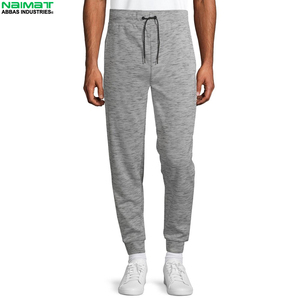 Pantalon de jogging à empiècements pour homme, vêtement de sport chaud en polaire pour entraînement et mouvement actif - Product Image 1