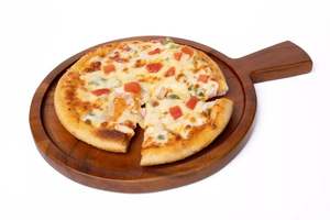 Assiette à steak et à pizza en bois polie à la main |   Assiette de service ronde en bois lisse - Product Image 5