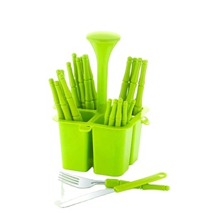 Juego de cubiertos de acero inoxidable moderno Utensilios de cubiertos duraderos con bordes lisos para hoteles Restaurantes Cocina y comedor de fiesta - Product Image 3